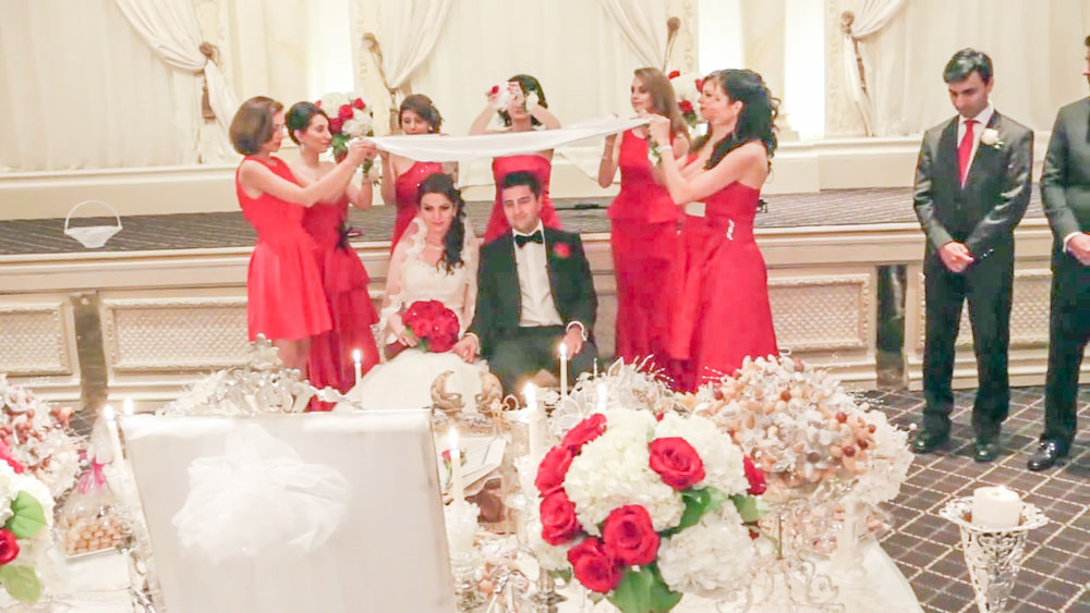 traditional persian wedding with sofreh aghd ceremony in toronto
