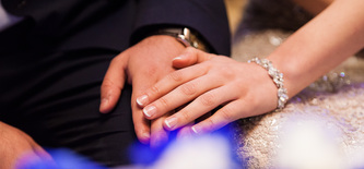 closeup of holding hands