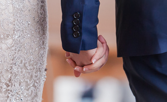 couple holding hands