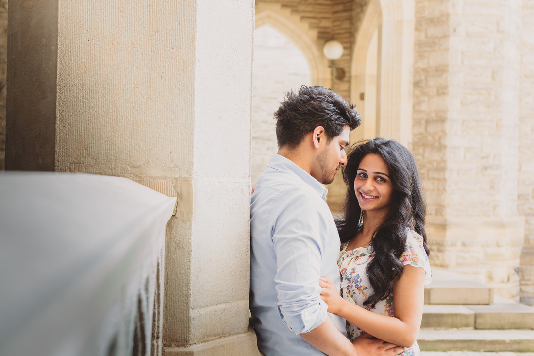 couple at University of Toronto campus